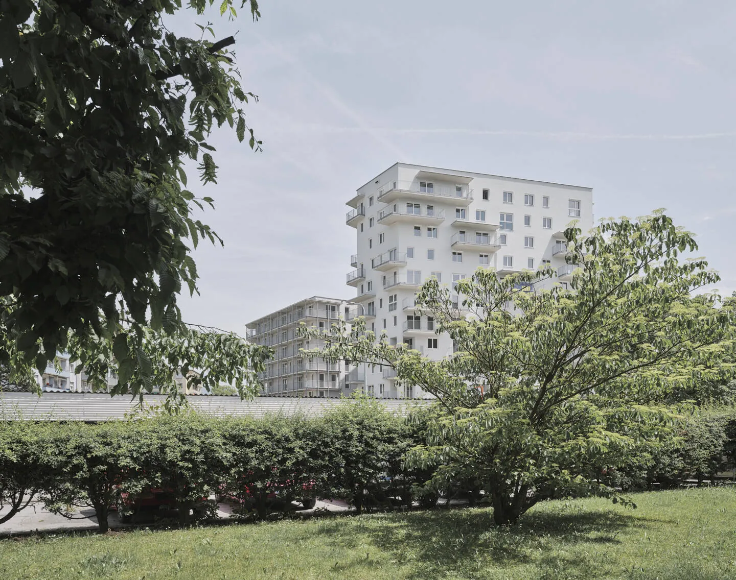 Wohngebäude im Campagne-Areal in der Innsbrucker Reichenau